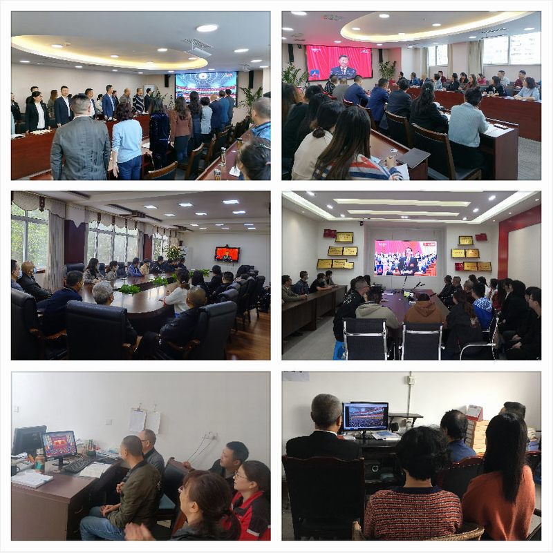 公司組織干部職工收看中國共產(chǎn)黨第二十次全國代表大會(huì)開幕會(huì)