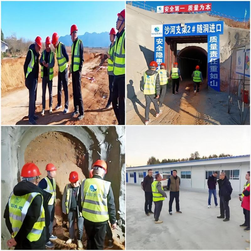 三分公司領導到龍?zhí)另椖繖z查工作并慰問一線職工