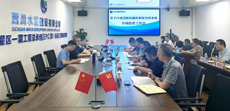 羅雪一行赴亭子口灌區(qū)一期工程I標(biāo)開展防汛減災(zāi)和安全環(huán)水保專項檢查